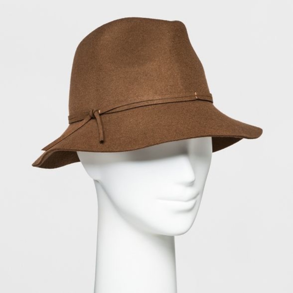 New Soft Brown Felt Fedora